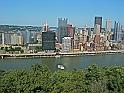 Pittsburgh downtown along Monongahela River.